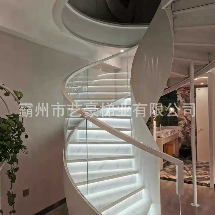 商场酒店家用室内简约现代美式中式家装跃层螺旋旋转工程楼梯订制