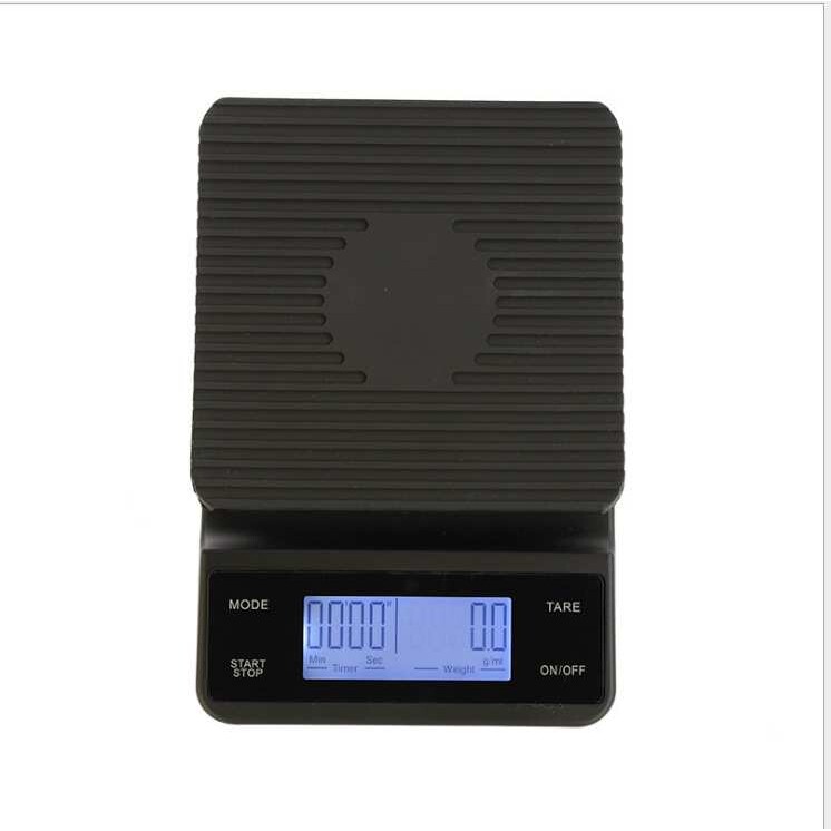 新款手冲咖啡电子秤3KG/0.1 充电带蓝牙咖啡称触摸硬屏带计时功能