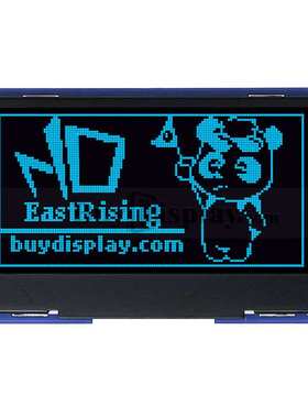 2.4寸蓝色OLED显示屏配转接板/12864并串口显示模块/128x64点阵