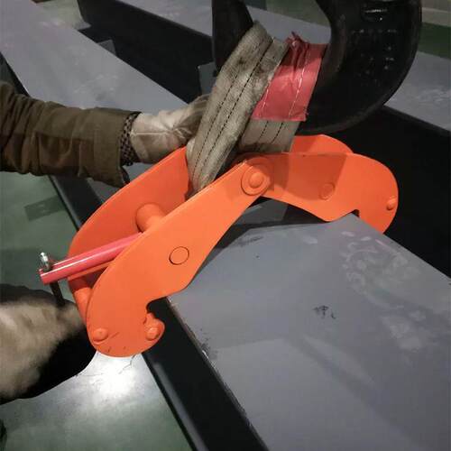 YC型工字钢夹钳轨道夹持器起重大梁钢轨夹具钢板卡具1吨2T3t5t8吨