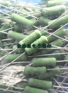 3W线绕电阻 RX21-3W R1J 0.1RJ 0.1欧 1RJ 1欧 10RJ 10欧 5% 20只