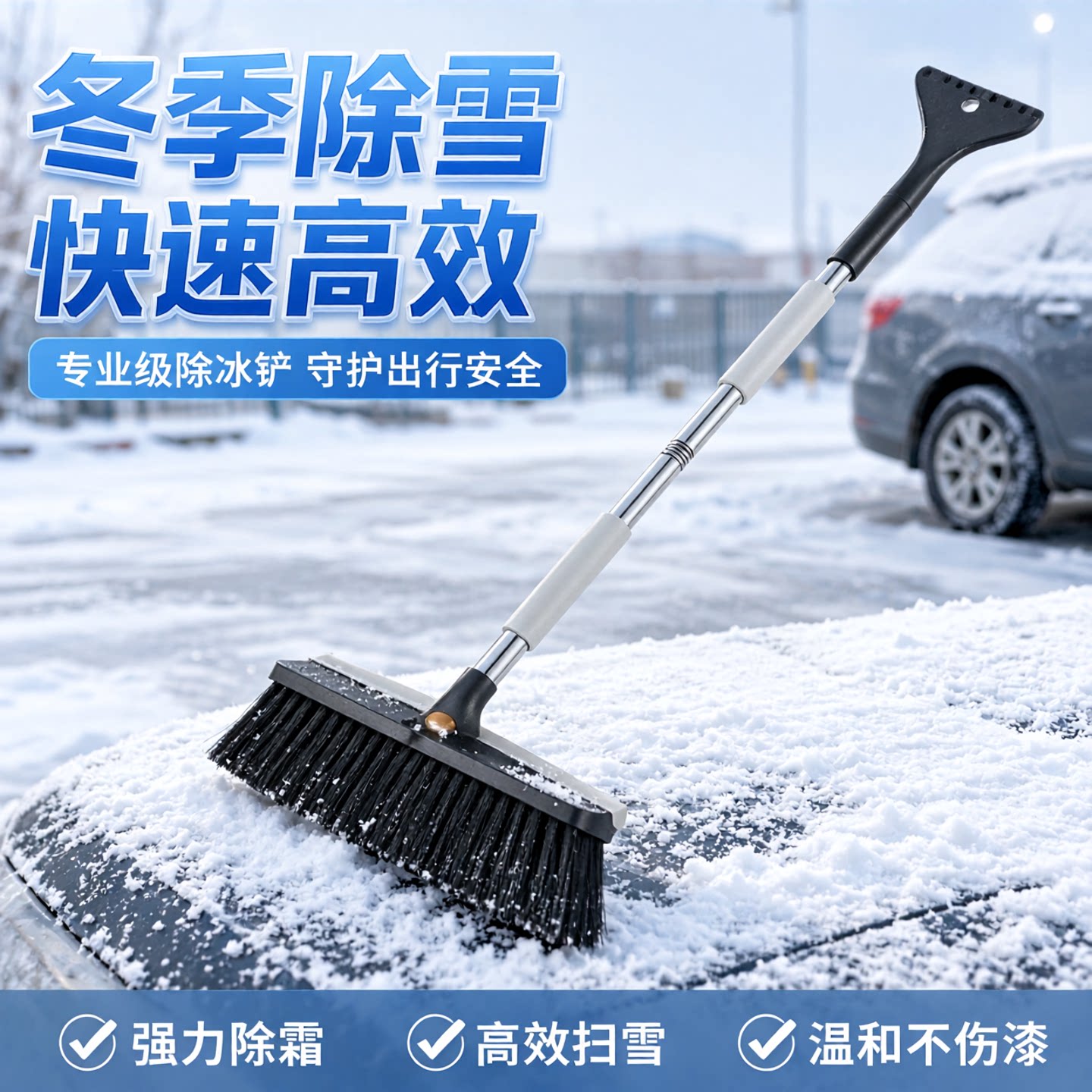 车载旋转除雪刷刮霜神器