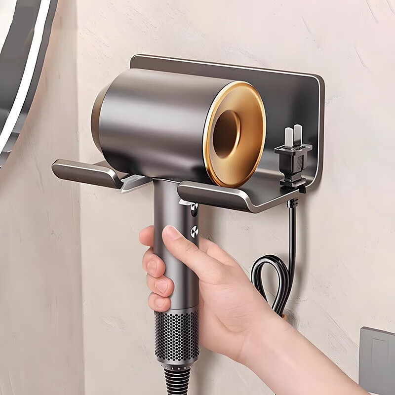 酒店宾馆防盗吹风机支架浴室电吹风收纳架卫生间壁挂吹风机置物架