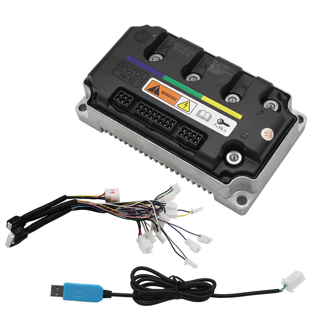 VOTOL蓝德电动车电摩EM85-72300正弦波7255电机控制器72V80A