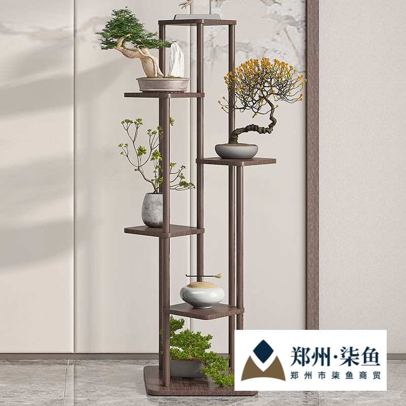花架子客厅落地式室内阳台置物架多层实木盆栽盆景植物摆放花盆架