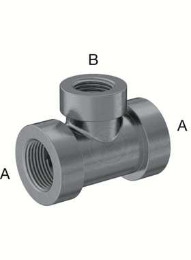 Medium-Pressure GalvanizedIron,Inline Tee Reducer,3/4x1/2NPT