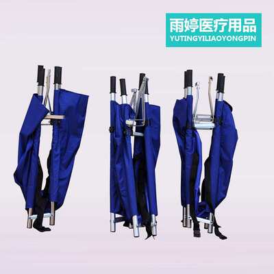 供应加厚折叠担架床铝合金不锈钢担架 急救带轮担 架救护车担架