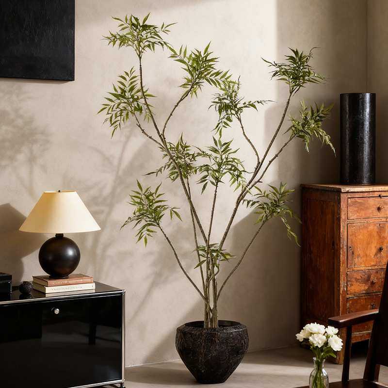 仿真绿植十大功劳室内客厅大型仿生假植物高级侘寂风落地盆栽假树,金属材料及制品,其他金属制品,淘宝优惠券,粉丝福利购,淘宝优惠卷