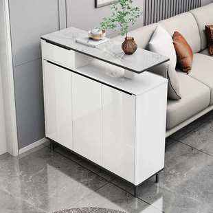 鞋柜家用门口双面客厅隔断低柜不靠墙烤漆玄关柜新款入户门收纳柜