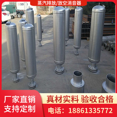 销售 蒸压釜消音器 蒸汽排气放空消音器 小孔型复合型 不锈钢304