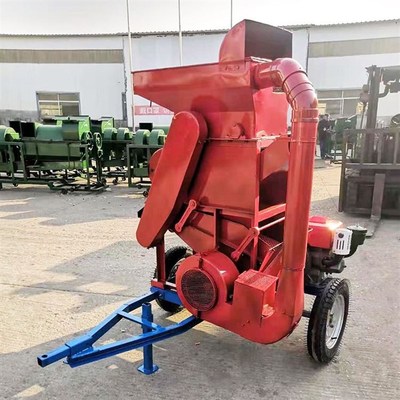 两套筛网油坊花生脱壳机家用电动花生剥壳机菏泽成武除尘剥壳机