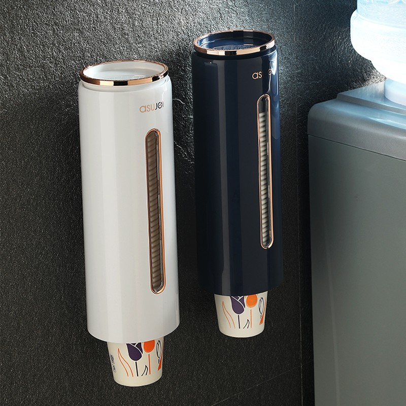 一次性杯子架纸杯自动取杯架放水杯架子收纳盒神器饮水机置物架