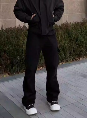 WOKEN MIGHT 鼹鼠皮口袋工装裤