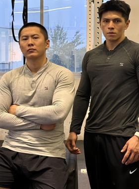 WOKEN MIGHT 生活系列 [amuzo] 亨利领时尚弹力运动长袖T恤衫