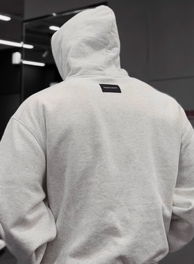 WOKEN MIGHT 本源系列 基础帽衫Hoodie秋冬加绒双肩线 短宽显比例