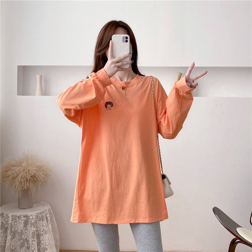 9122#（实拍二）孕妇 大码 春款 小女孩 长袖 T恤 上衣