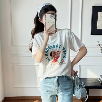 8562#（实拍）孕妇 产后 夏款 哺乳 T恤上衣 两侧开口