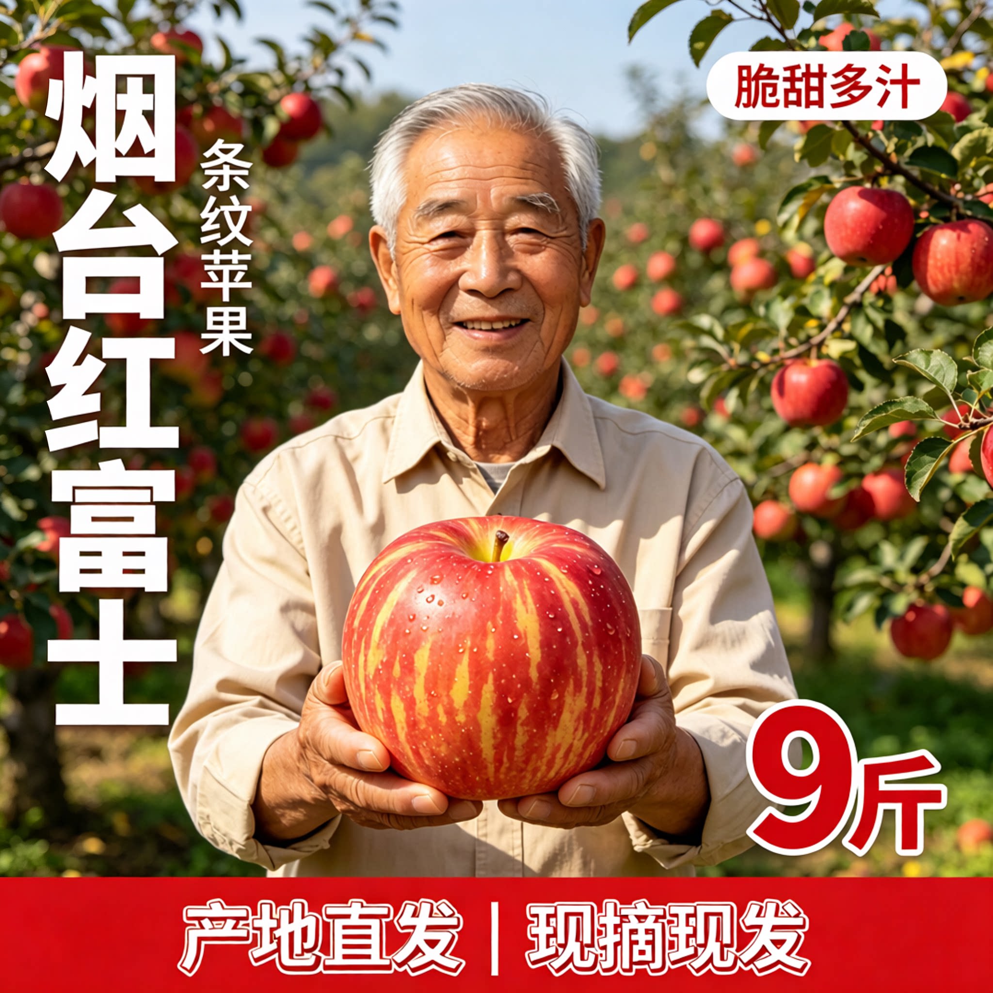 拒绝库存果丨正宗烟台红富士苹果