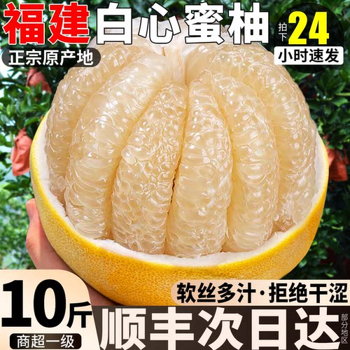 正宗平和柚子蜜柚10斤白心水晶柚