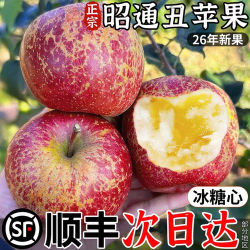冰糖心脆甜昭通丑苹果送礼首选！