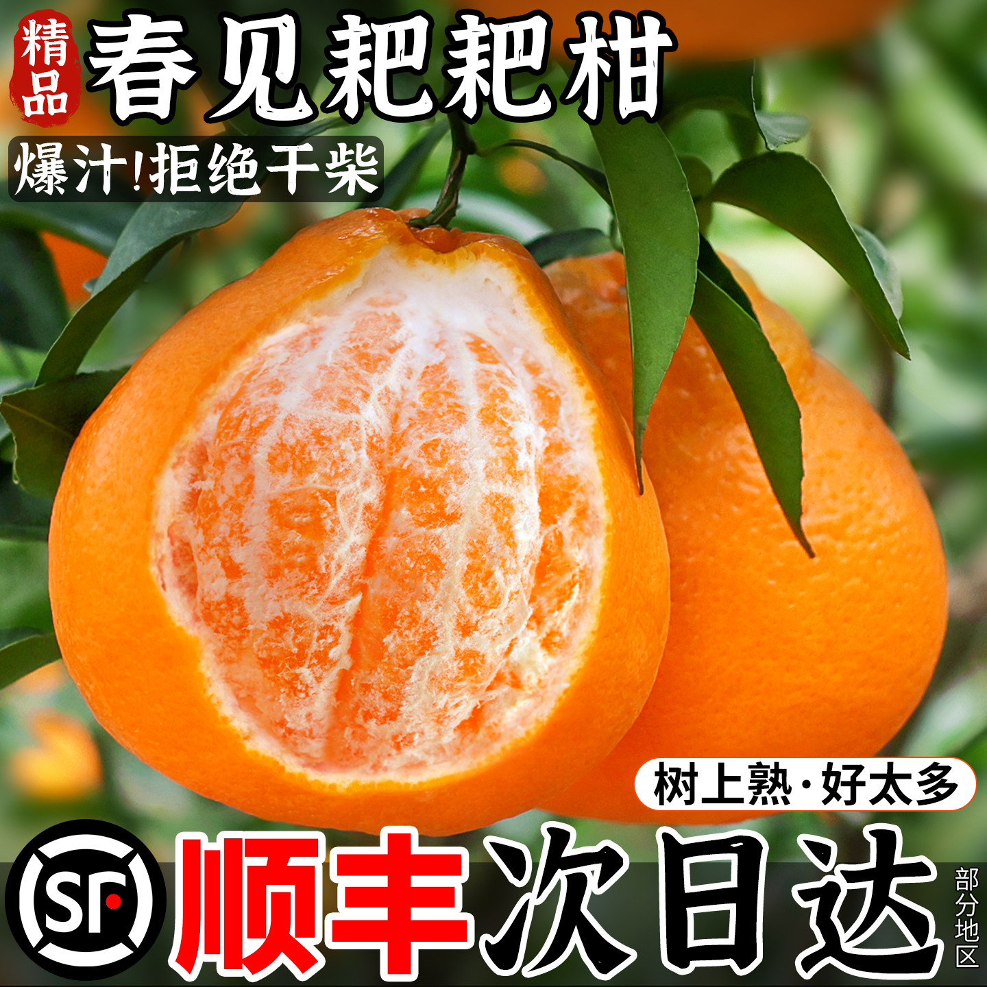 顺丰 正宗四川春见耙耙柑9斤橘子新鲜水果当季粑粑桔子彩箱,水产肉类/新鲜蔬果/熟食,桔子,淘宝优惠券,粉丝福利购,淘宝优惠卷