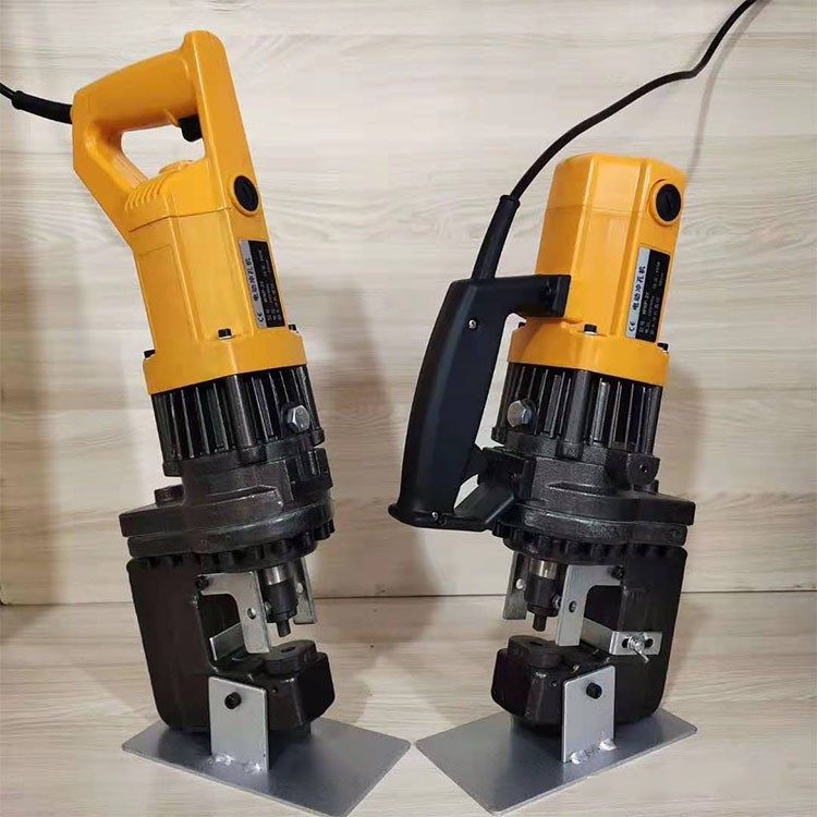 悍博 手提式电动冲孔机 角铁钻孔机 小型单人打孔机 生产厂家
