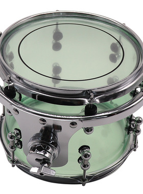 10X8英寸绿色亚克力军鼓架子鼓