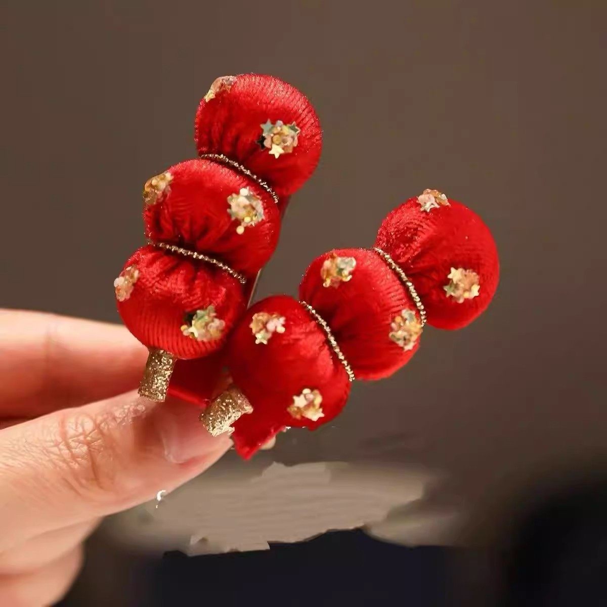 新年红色糖葫芦发夹女2026新款可爱侧边碎发刘海夹子头饰发卡发饰,饰品/流行首饰/时尚饰品新,发饰,淘宝优惠券,粉丝福利购,淘宝优惠卷