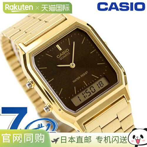 日本直邮卡西欧CASIO 石英电池式 AQ-230GA-5AMQY 经典男女通用卡