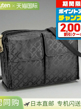 日本直邮GHERARDINI 女士单肩包GH0206 EXCAL黑色奢华时尚斜挎可