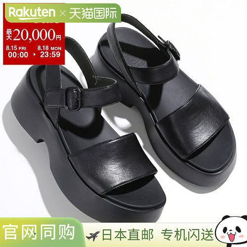 CAMPER Tasha 凉鞋K201659女士皮带厚底凉鞋轻盈超轻尺码 006/黑