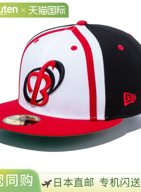 日本直邮New Era 59FIFTY NPB 经典阪急勇士队白色/黑色猩红色遮