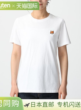 日本直邮Maison Kitsune狐狸头T恤白色女士PW00113KJ7026P100