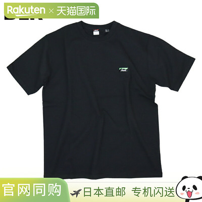 NANGA 生态混合盒状标志刺绣常规版型 T 恤C2430-1M501Z黑色/白色