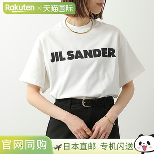 SANDER J20347 女士短袖 J02GC0140 Logo T恤 日本直邮JIL