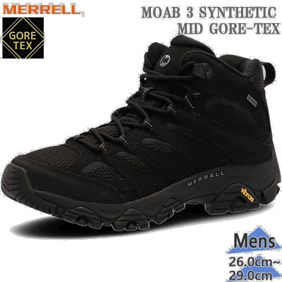 Merrell 男士中帮运动鞋登山徒步 MOAB 3 SYNTHETIC MID GTX Moab