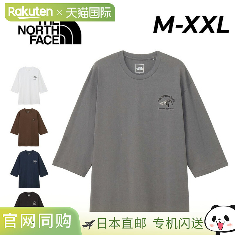 日本直邮The North Face 男士 3/4 袖T恤 THE NORTH FACE One Poi