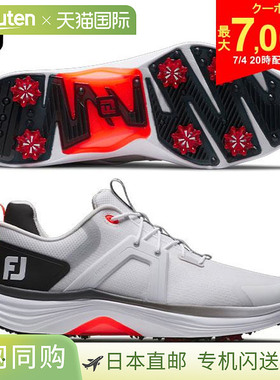 FootJoy Hyperflex LACED 55469 软钉高尔夫球鞋 白色 x 黑色