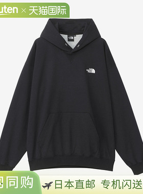 日本直邮北面 男式上衣 提花后背方形标志连帽衫 NT62437
