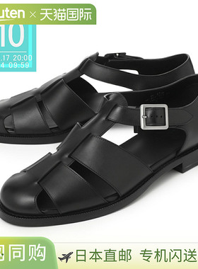 JM WESTON 渔夫凉鞋，黑色，男式，加大码可选，sandale ajouree1