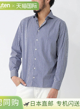 日本直邮GUY ROVER 格纹横领衬衫全图案衬衫男士3850v2110l551255