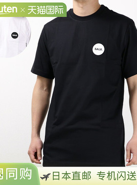 BALR. Olaf 直筒圆形橡胶徽章 T 恤男式短袖圆领徽标贴片棉质B111