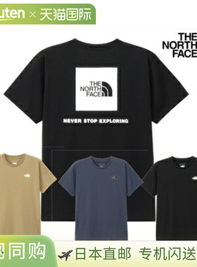 日本直邮The North Face短袖后背方形徽标T恤（女士）NTW32447 女