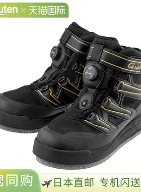 日本直邮Gamakatsu Footwear G-Spec 毛毡钉鞋（动力型）M码黑色/