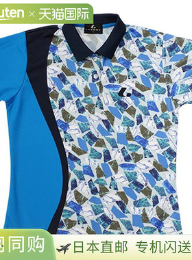 日本直邮LUCENT Polo 衫 女士 比赛衫 蓝色 短袖 半袖 上衣 吸汗