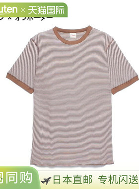 日本直邮Healthknit Wear 基本款华夫格圆领短袖 T 恤 Border 602