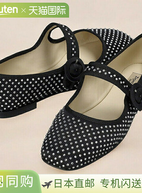 日本直邮Repetto 玛丽珍鞋带女款 皮革 V4194SATSTD 黑色