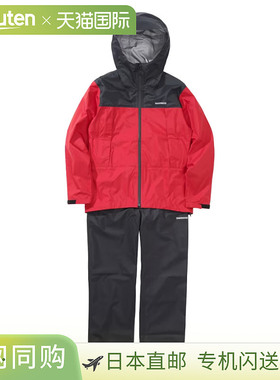日本直邮Shimano Wear 三层雨衣 红色 L RA-047X