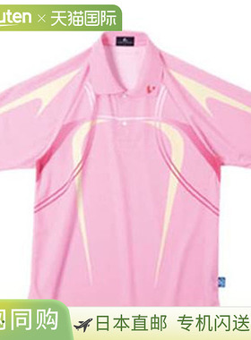 日本直邮LUCENT Polo 衫 男女士比赛衬衫 浅粉色短袖上衣 服装 服