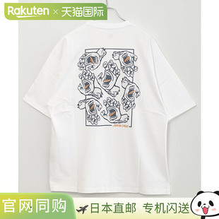 日本直邮EW ERA SS OS CT TEE SANTA CRUZ HAND 短袖宽松纯棉T恤